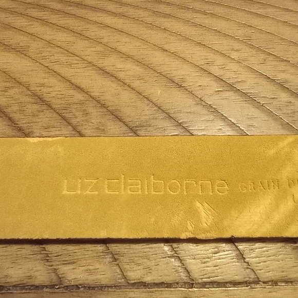 Liz Claiborne Genuine Cow Leather Women's Belt Alligator Croc Print Brown Size S - Picture 7 of 9